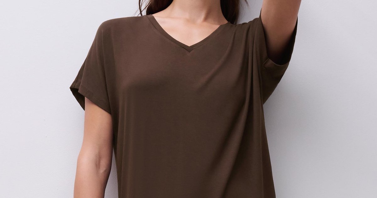 Top korte mouw - Ebony - LORAINE | Femilet