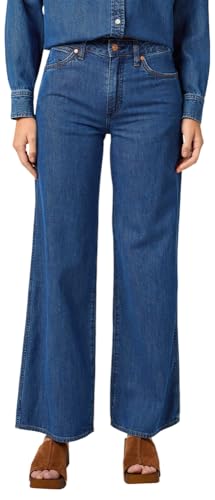 Wrangler - Jeans Damen - Wide Leg Fit - World Wide - Real Blue
