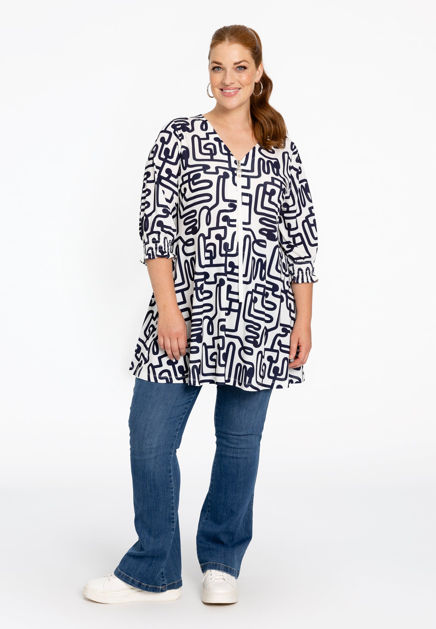 Tuniek wide bottom ziptape MAZE
