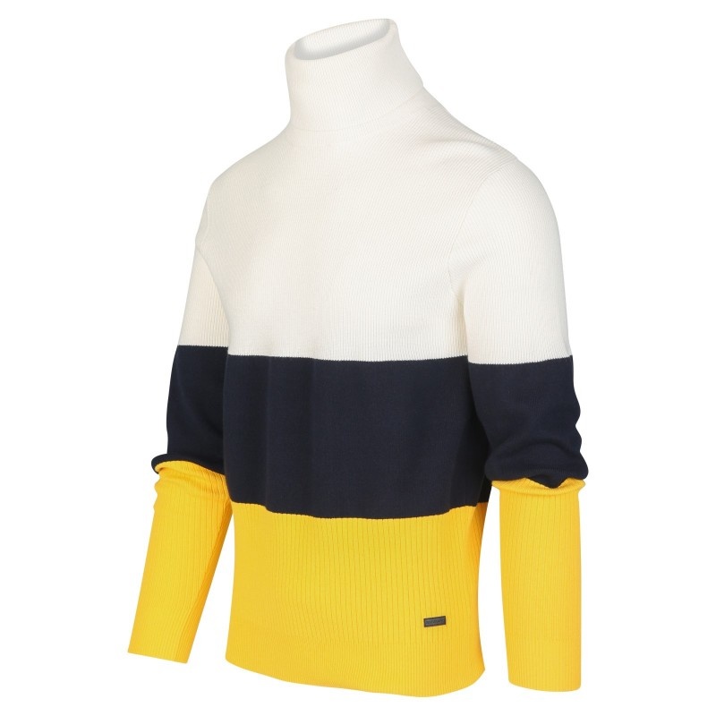 Blue Industry Coltrui 3-color Wit/Navy/Geel (KBIW19 - M21 - Offwhite)