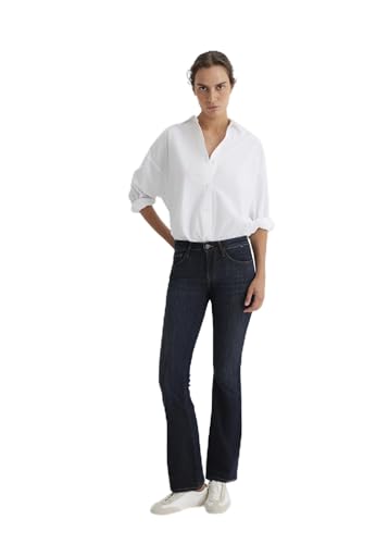 Mavi Damen Bella MID-Rise Jeans, Dark Smokey Blue, 34/36
