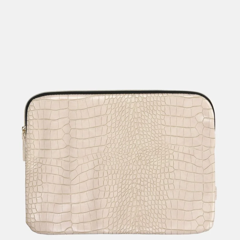 Duifhuizen croco laptophoes 13 inch beige | 017279-Beige