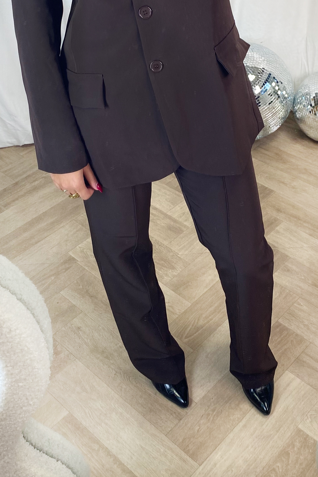 Elise Store Pantalon Mia - Donker Bruin