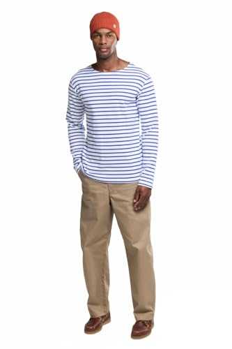 Armor-lux Ringelshirt Herren Langarm, HOUAT, aus Baumwolle, Bootsausschnitt