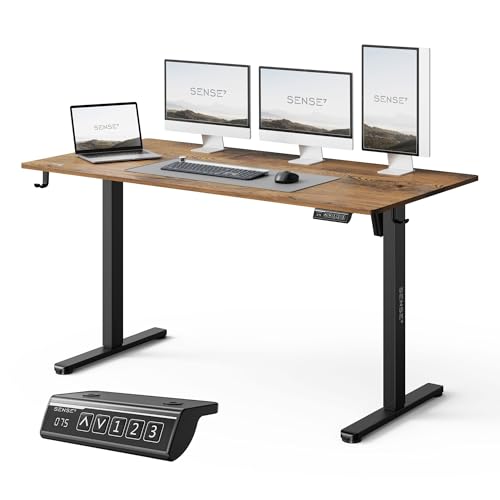 SENSE7 Höhenverstellbarer Schreibtisch elektrisch Memory Funktion 140x70cm
