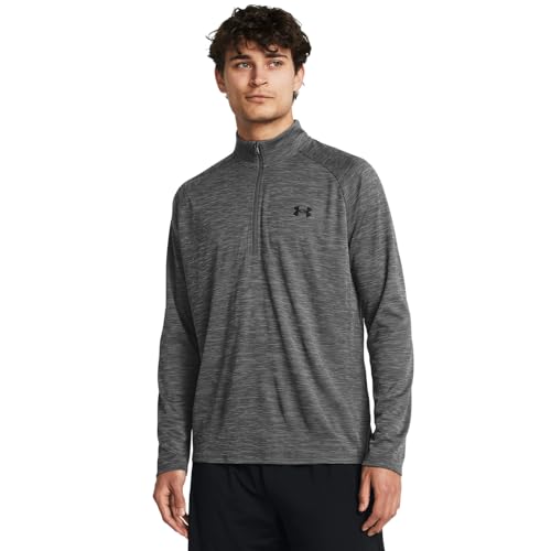Under Armour - - Tech Textured T-Shirt mit 1/2-Reißverschluss für Herren, Kolorit Csr (025), Größe: 3XL Regular