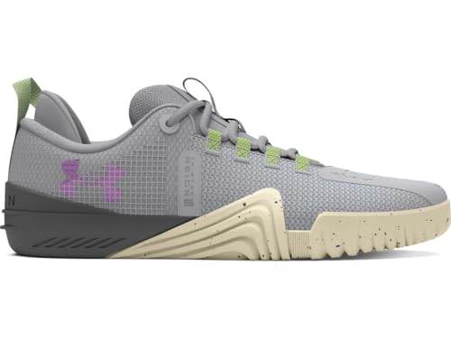 Under Armour TriBase Damen Reign 6 Trainingsschuhe - SS24, Halo Gray High Vis Yellow, 40.5 EU