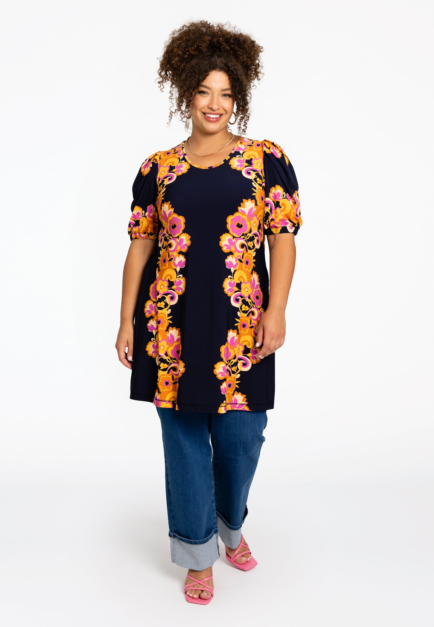 Tuniek A-lijn pofmouw GARLAND