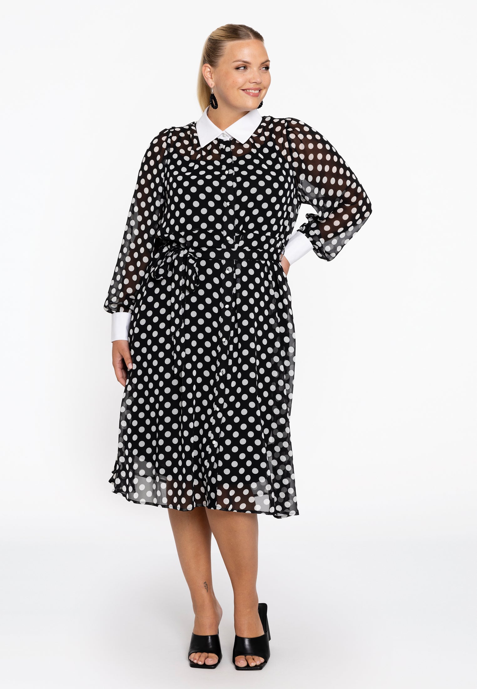 Jurk flare DOTS