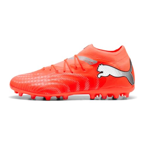 PUMA Unisex Future 9 Pro MG Fußballschuh, leuchtendes Rot, Weiß, Schwarz, Silber, Größe 39, Glowing Red PUMA Weiß PUMA Schwarz PUMA Silber, 40 EU