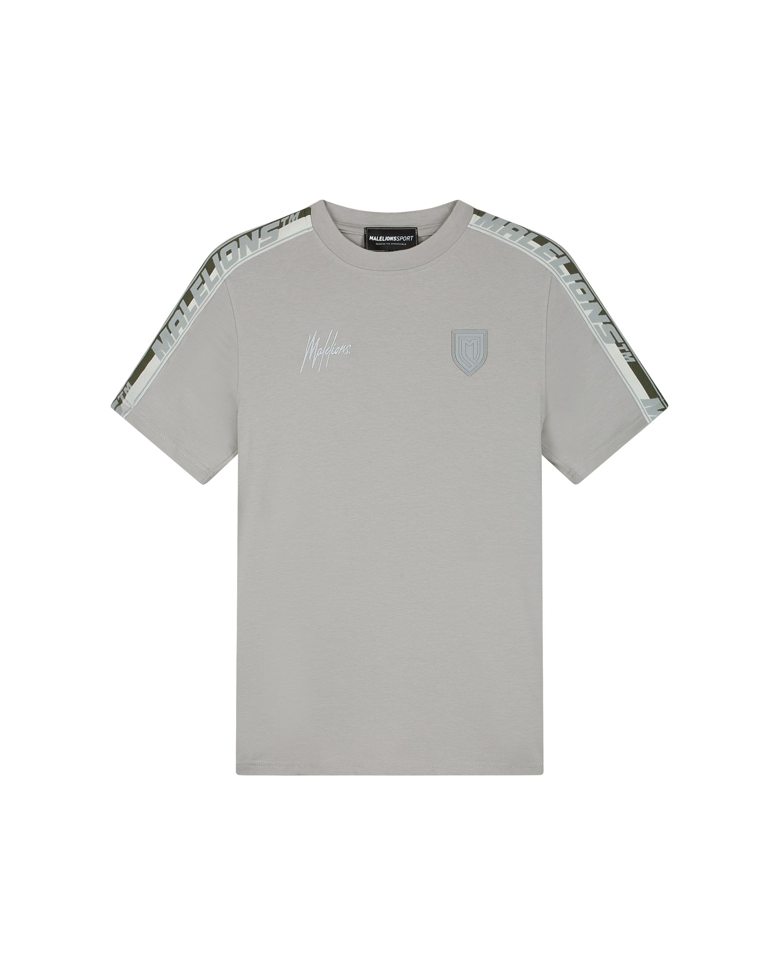 Malelions Sport Warming Up T-Shirt | Light Grey