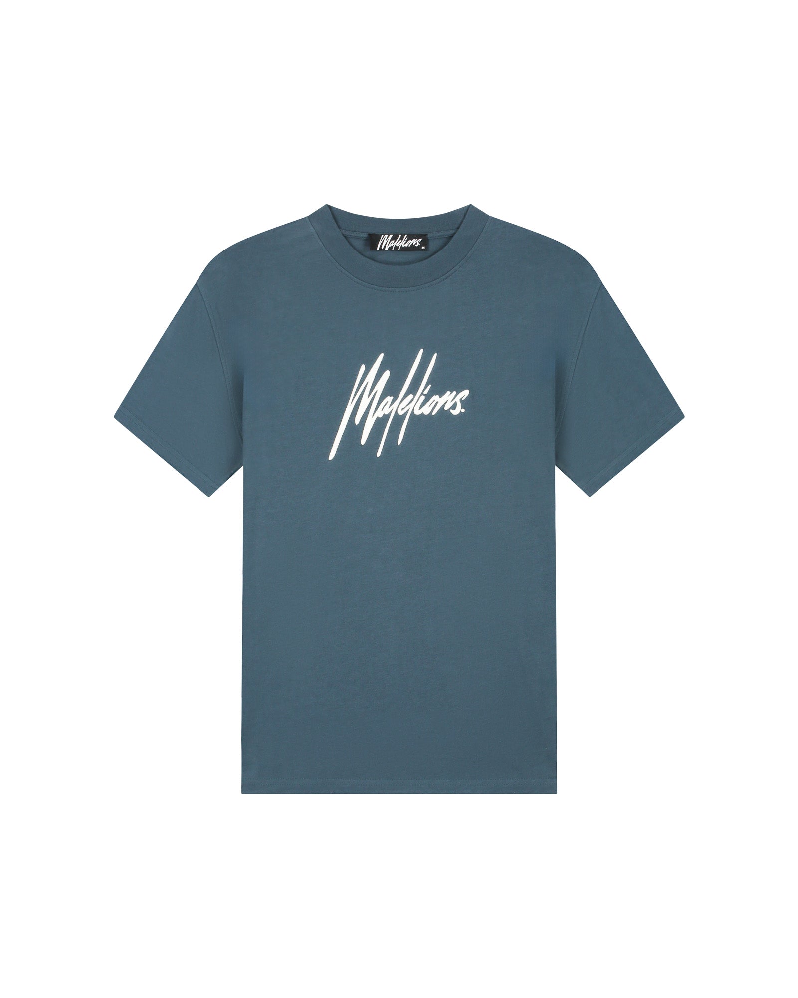 Malelions Men Essentials T-Shirt | Slate/Off-White