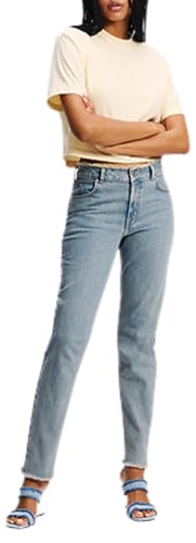 Karl Lagerfeld Jeans Damen Mom Denim Getöntes, verwaschenes Mittelblau 2632
