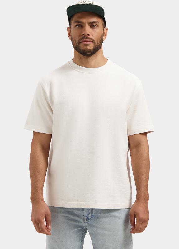50% Korting Dstrezzed T-shirt Korte Mouw Wit DS_Lasse Tee 203072/102 | Bos Men Shop