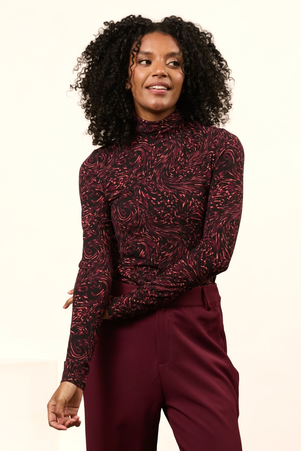 Top Linnea | Swirl Print
