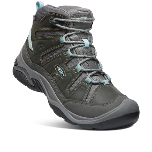 KEEN Women Circadia Mid WP, 8.5US Women/39 EU, Steel Grey/Cloud Blue