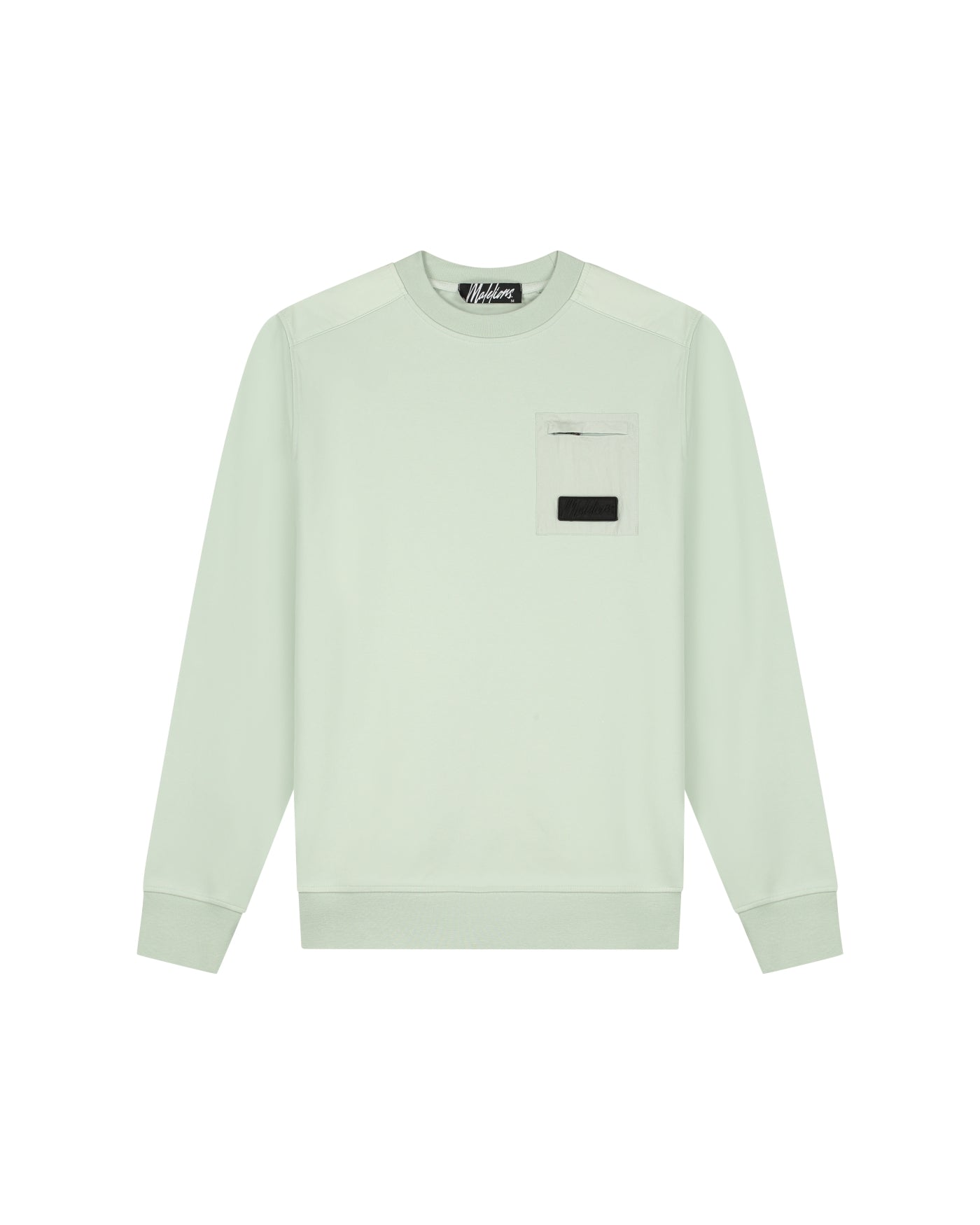 Malelions Men Nylon Pocket Sweater | Pale Aqua