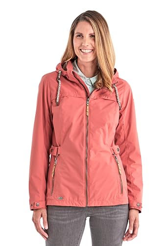 G.I.G.A. DX Damen Funktionsjacke/Outdoorjacke mit abzippbarer Kapuze Jamil WMN JCKT A, dunkelkoralle, 38, 36742-000