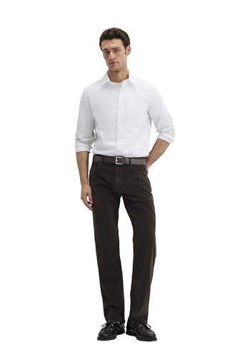Mavi Herren Lisbon Kordhose, Seal Brown Corduroy Denim, 32/30