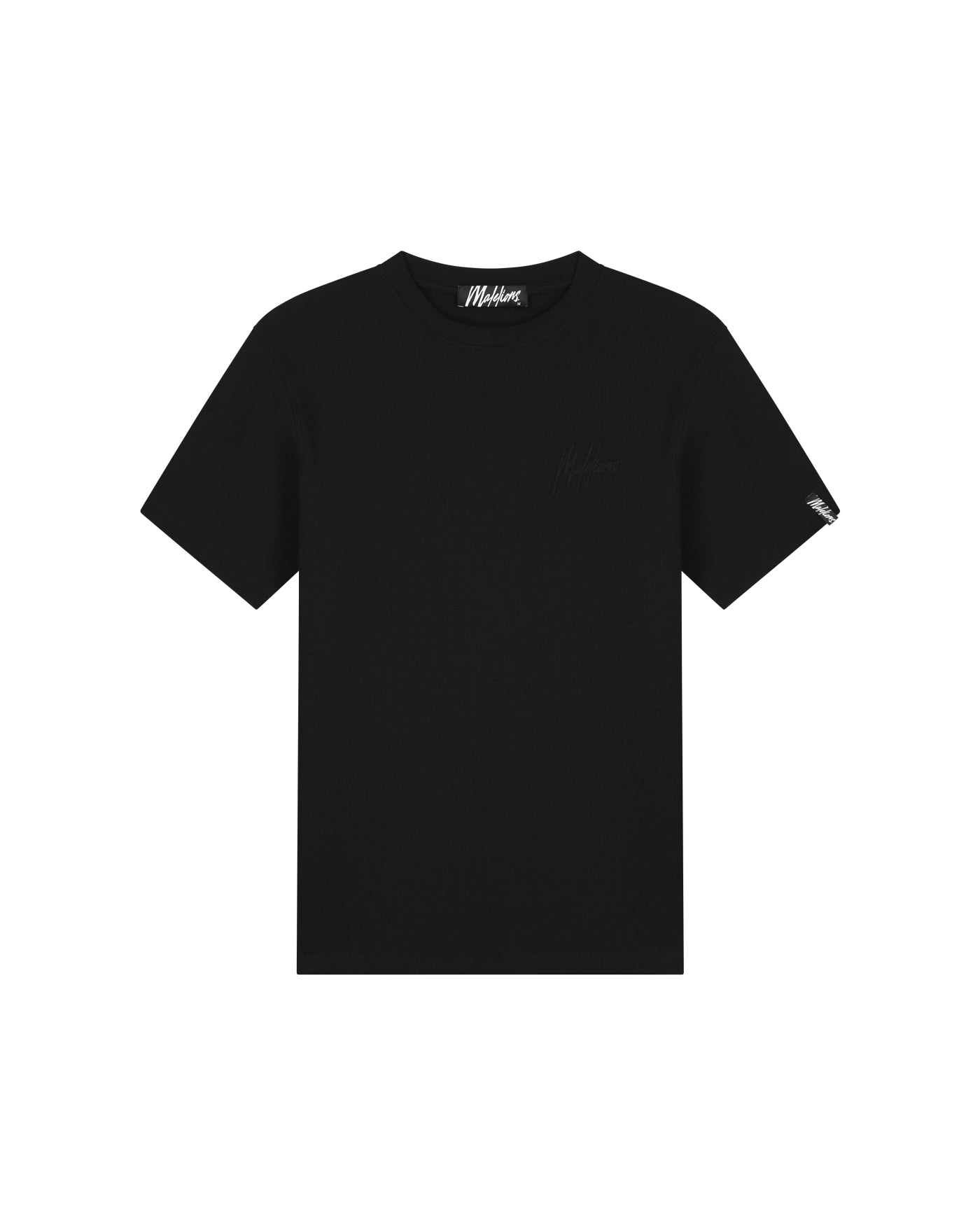 Malelions Men Signature Waffle T-Shirt | Black