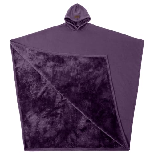 FREE THE SHEEP Eden Hoodie – Übergroßer gewichteter Kapuzenumhang mit ultraweichem Kunstfellfutter (Arkan, 1,52 m bis 1,52 m)