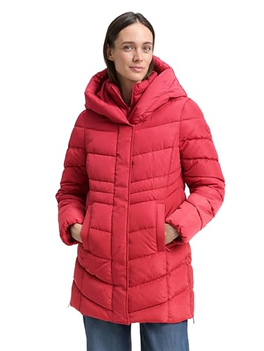 TOM TAILOR Damen Puffer-Mantel im 2-in-1-Look