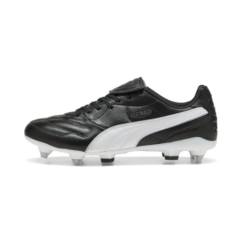 PUMA King Liga MXSG Fußballschuh, Unisex, Schwarz/Silber/Weiß, 7 UK