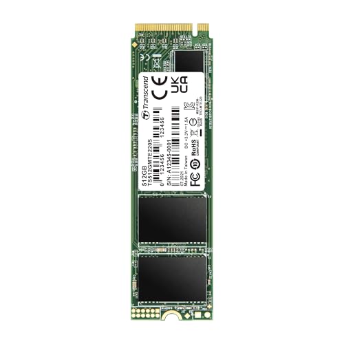 Transcend 512GB MTE220S PCIe 3.0 M.2 2280 SSD, 3500 MB/s, DRAM-Cache