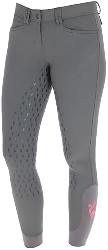 Covalliero Damen Janne X Pinkribbon Hose, Graphit, 38W EU