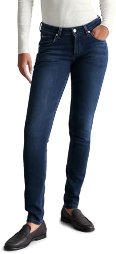 Marc OߴPolo Denim Damen Jeanshose mit Stretch-Anteil Slim Fit, Blau (Dark Blue Multi 24), 35W/32L