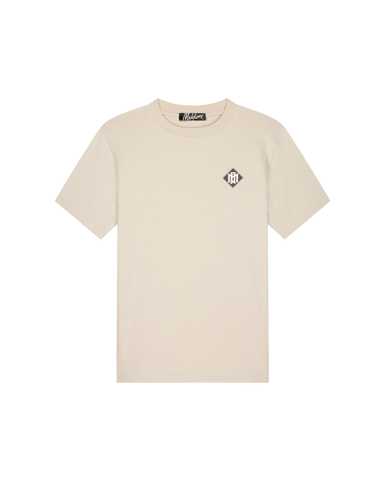 Malelions Men Gothic Tile T-Shirt | Light Taupe