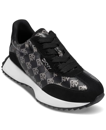 DKNY,Women's Shoes,Naples - LACE UP SNE,BLK/Nickel,35.5