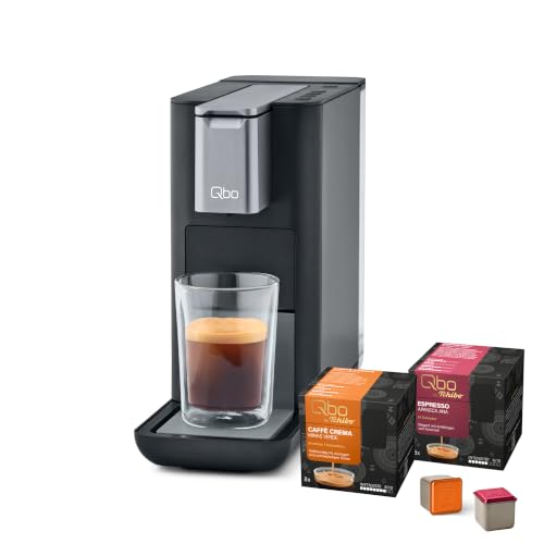 Tchibo Qbo Kapselmaschine, ESSENTIAL, Dark Stone, inkl. 16 Kapseln
