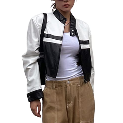 Sup-Coente Goth Fashion Crop Top Jacke für Damen, Teenager, Mädchen, Junioren oder Jugendliche, Multi 10, L