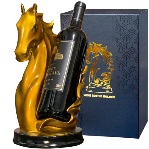 Weinflaschenhalter, Weinregal, Tisch-Pferdstatue als Zuhause, Küche, Weinkeller, dekorative Aufbewahrung, Organizer, Pferdeskulptur, Pferdedekoration, Pferd, Geschenke für Mädchen, Männer, Frauen