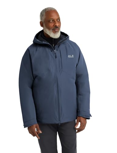 Jack Wolfskin Herren Icecape 2l Down Ins Jkt M Rds, Midnight Sky, L EU