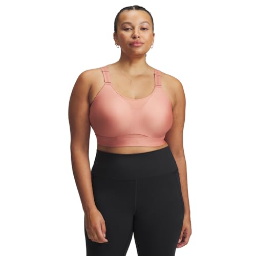 Under Armour Damen UA Infinity High Sport-BH, (698) Canyon Pink/Canyon Pink, (Large) A/C