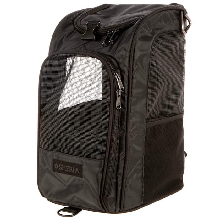 Sherpa Deluxe Guaranteed On Board Convertible Pet Carrier & Rucksack, Schwarz, Größe M