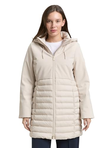 TOM TAILOR Hybrid Mantel mit Stehkragen und Kapuze