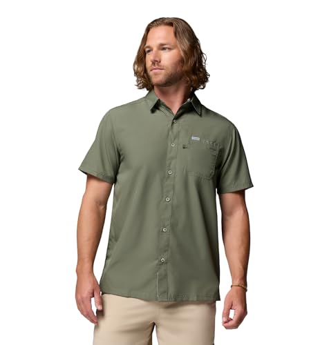 Columbia Herren PFG Slack Tide Camp Shirt Wanderhemd, Zypresse, 2X Hoch