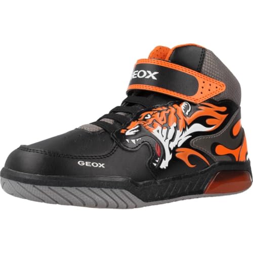 Geox Junior Boy J INEK Boy Sneakers Black/ORANGE 32_EU
