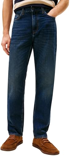 Tommy Hilfiger Herren Jeans Hose Regular Dover Straight Fit, Blau (Trey Indigo), 32W/32L