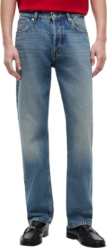 Tommy Hilfiger Herren Regular Straight Dover Tye Blue MW0MW42806 Straight, Denim, 28W / 29L, Denim (Tye Blue), 28W x 29L