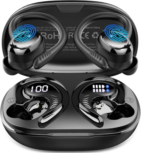 2026 Kopfhörer Kabellos Bluetooth 5.4 Kopfhörer In Ear Sport, 6D Stereo