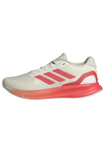 adidas Damen Runfalcon 5 Running Shoes, Off White/preloved Scarlet/Dash Grey, 40 2/3 EU