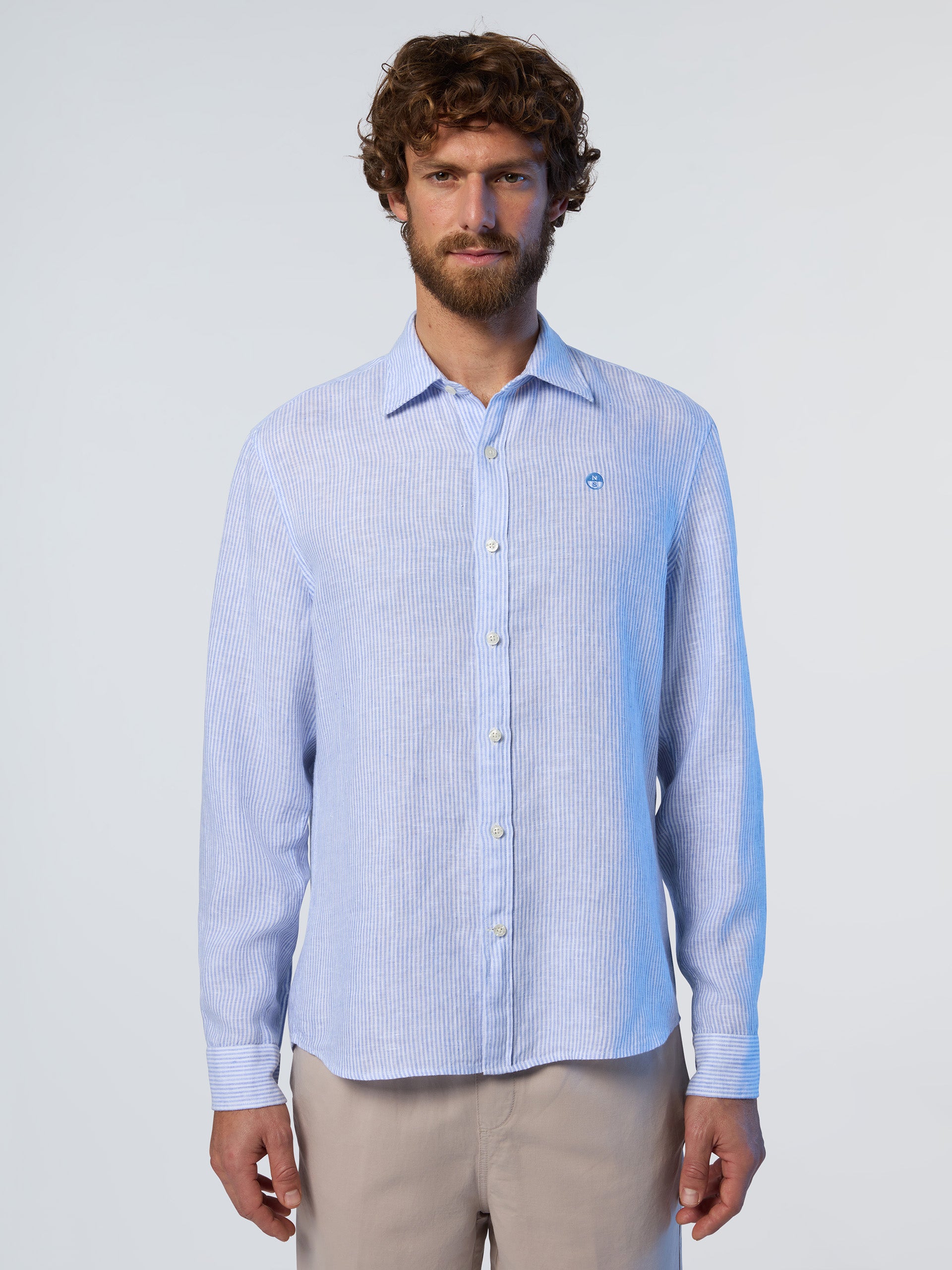Striped linen shirt